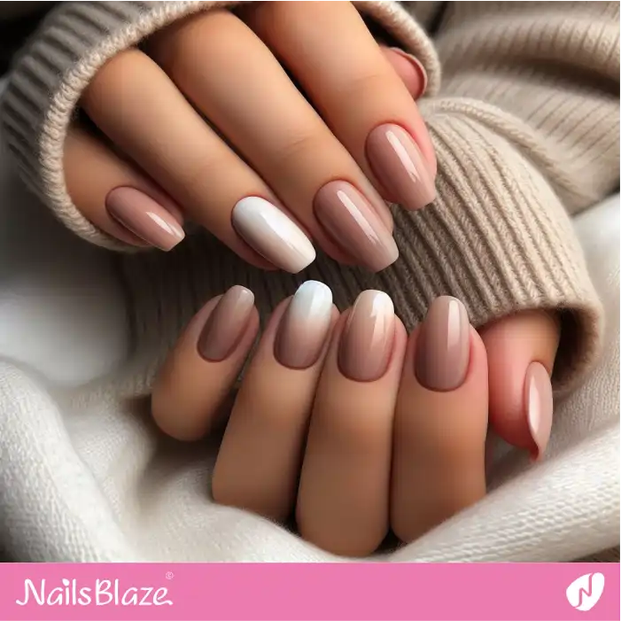 Nude Ombre Office Nail Design | Professional Nails - NB1713